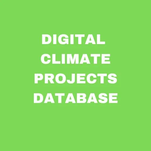 Digital Climate Projects Database