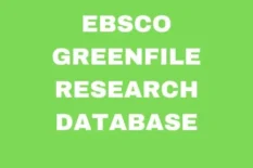 EBSCO Green FILE Research Database