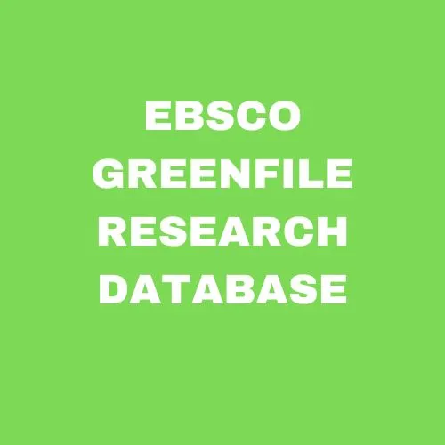 EBSCO Green FILE Research Database