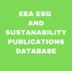 EEA ESG and Sustainability Publications Database