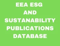 EEA ESG and Sustainability Publications Database