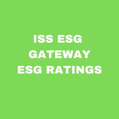 ISS ESG Gateway | ISS ESG corporate ratings scores