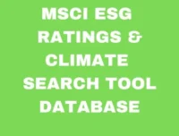 MSCI ESG Ratings & Climate Search Tool Database