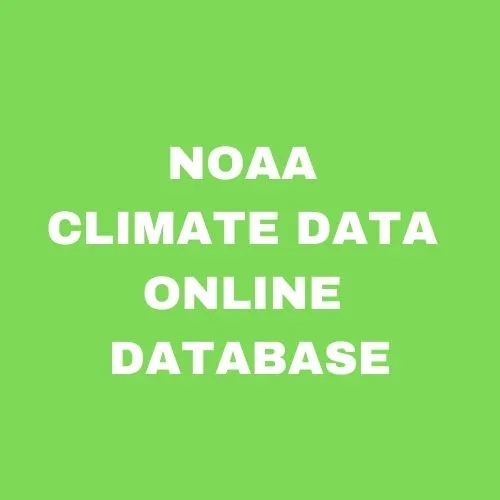 NOAA Climate Data Online Database