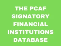 The PCAF Signatory Financial Institutions Database