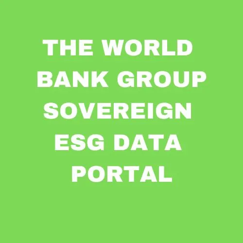 World Bank ESG Data Portal