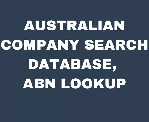 Australian Company Search Database