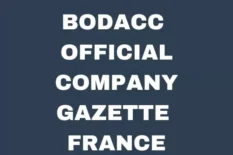 BODACC Official Company Gazette France