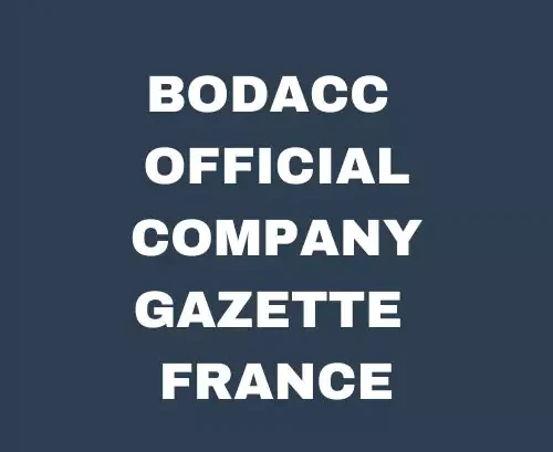 BODACC Official Company Gazette France