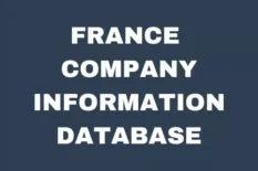 France Company Information Database