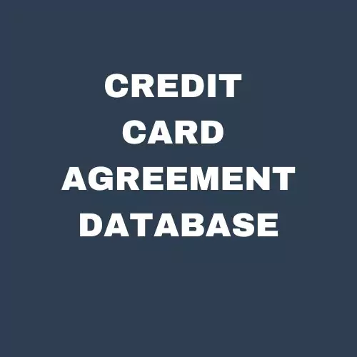 Credit Card Agreement Database