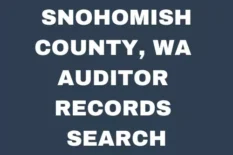 Snohomish County Auditor Records Search