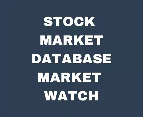 Stock Market Database Market Watch