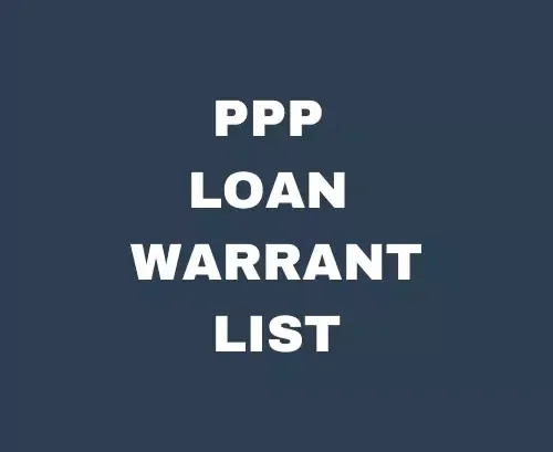 PPP Loan Warrant list