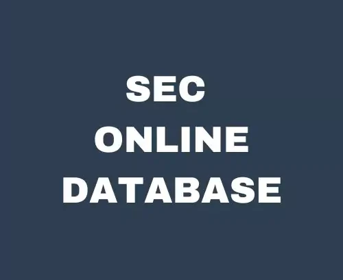 SEC Online Database