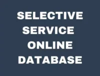 Selective Service Online Database