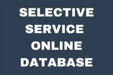 Selective Service Online Database