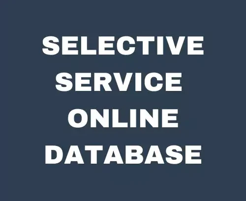 Selective Service Online Database