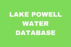 Lake Powell Water Database