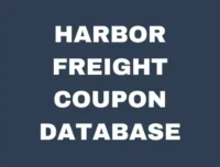 Harbor Freight Coupon Database