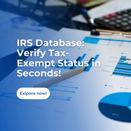 IRS Database: Easily Verify Tax-Exempt Organizations Now