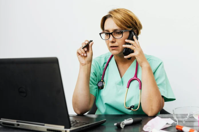 How to Search in PubMed – medical professional using a laptop