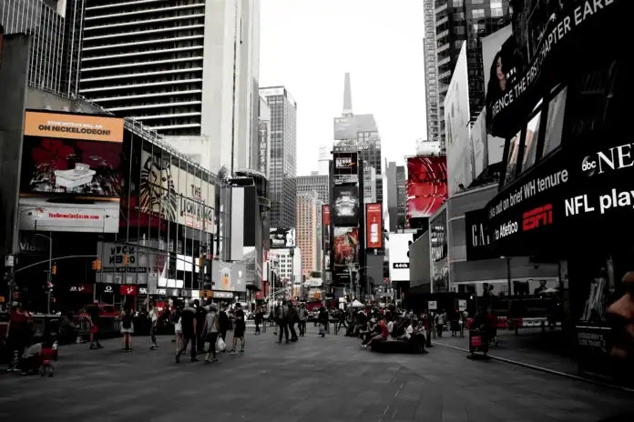 Times Square in New York City — illustrative cover for NYC311 Monitoring Tool