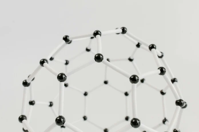 Molecular model structure for spectral analysis – organic spectral database illustration