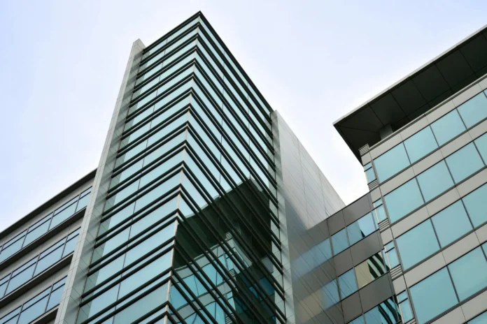Modern office building representing business entities in Arkansas