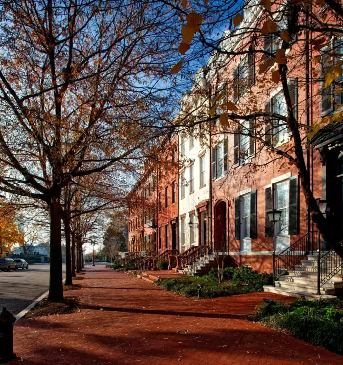 Historic row houses in Washington D.C. — related to the DC Rent Control Database