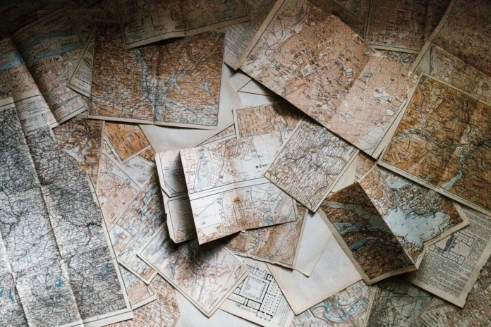 Old political maps illustrating the global scope of the Database on Constitution-Building Processes in Fragile Settings.